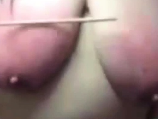 tormenting her fat udders and piggy ass